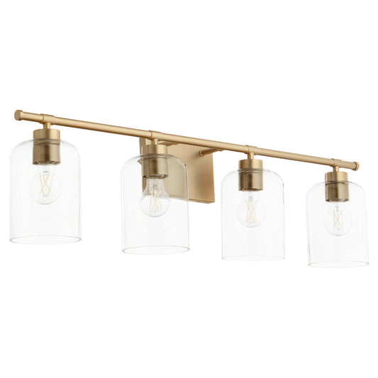 Quorum - 5374-4-80 - Four Light Vanity - Tribute - Aged Brass