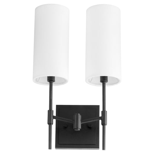 Quorum - 563-2-59 - Two Light Wall Mount - Hamilton - Matte Black