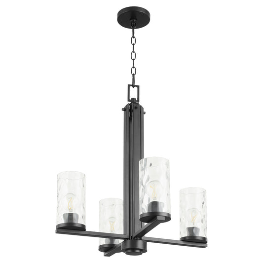 Quorum - 6111-4-59 - Four Light Chandelier - Steinway - Matte Black