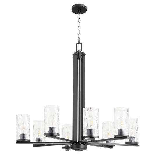 Quorum - 6111-8-59 - Eight Light Chandelier - Steinway - Matte Black