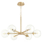 Quorum - 6132-6-80 - Six Light Chandelier - Rovi - Aged Brass