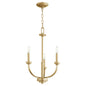 Quorum - 6160-3-80 - Three Light Chandelier - Reyes - Aged Brass