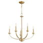 Quorum - 6160-5-80 - Five Light Chandelier - Reyes - Aged Brass