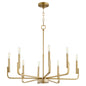 Quorum - 6210-8-80 - Eight Light Chandelier - Tempo - Aged Brass