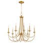 Quorum - 6250-8-80 - Eight Light Chandelier - Brooks - Aged Brass