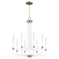 Quorum - 633-8-0881 - Eight Light Chandelier - Davies - Studio White w/ Dark Brass