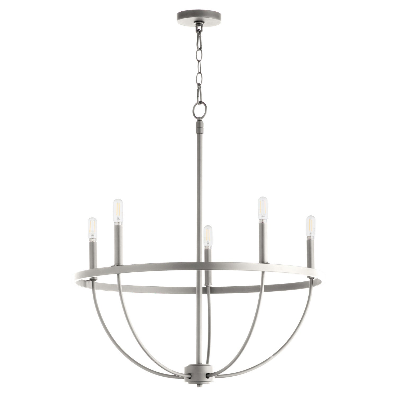 Quorum - 6374-5-65 - Five Light Chandelier - Tribute - Satin Nickel