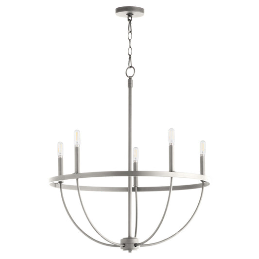 Quorum - 6374-5-65 - Five Light Chandelier - Tribute - Satin Nickel