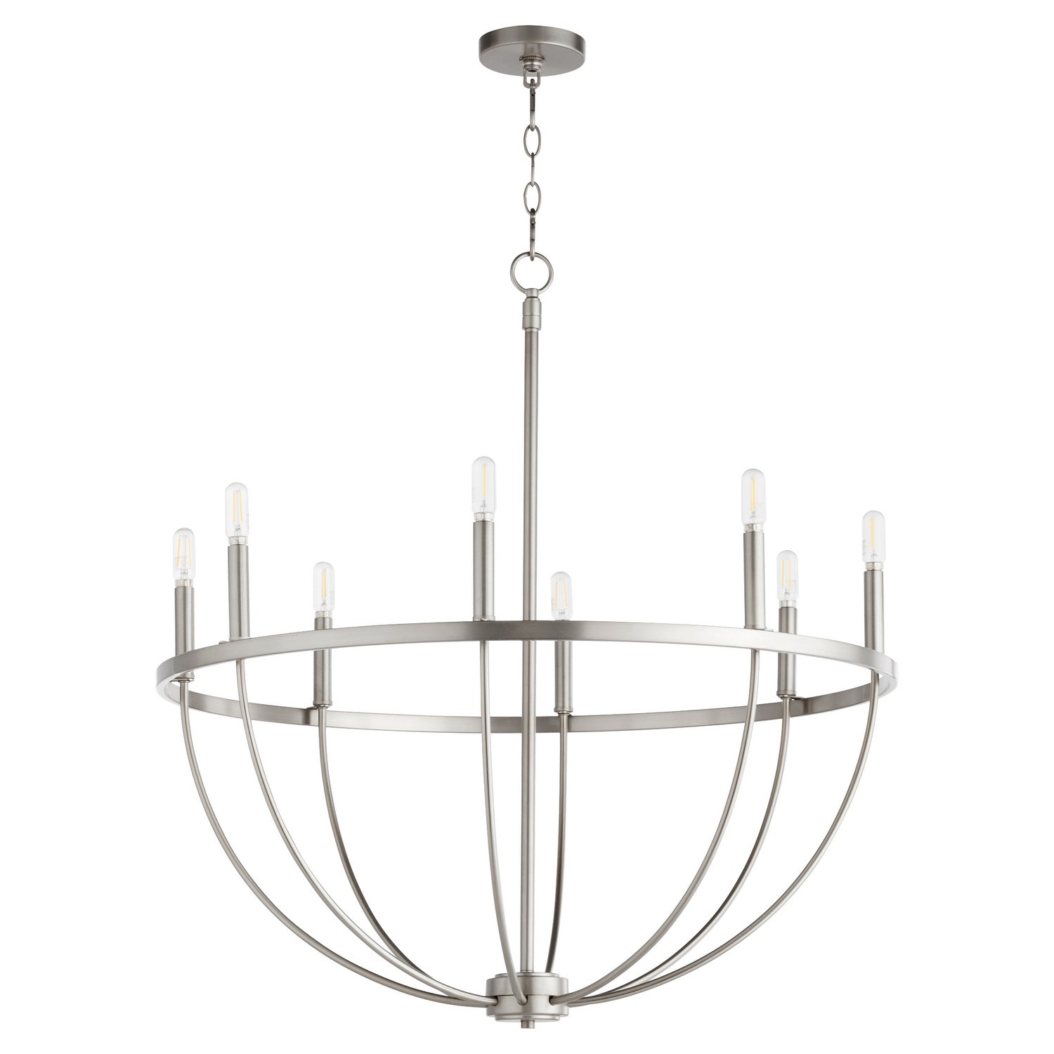 Quorum - 6374-8-65 - Eight Light Chandelier - Tribute - Satin Nickel