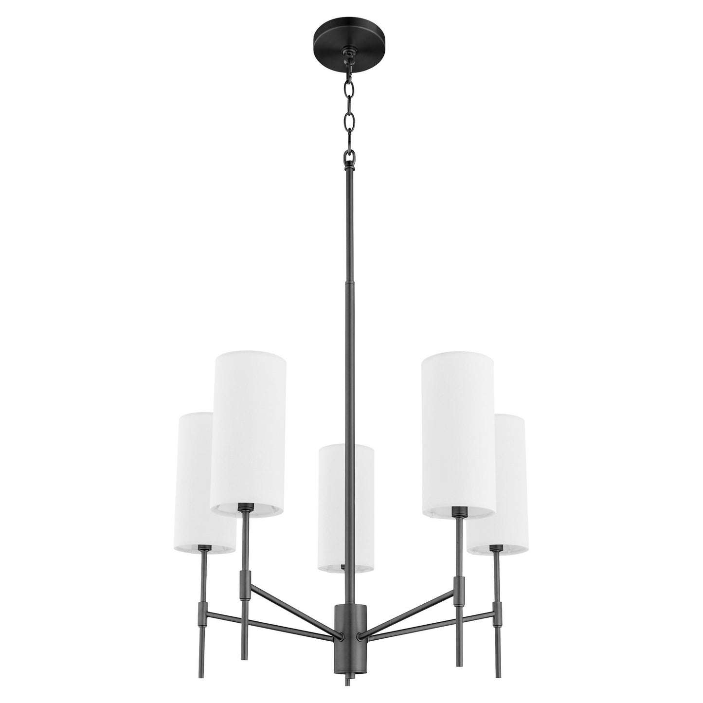 Quorum - 663-5-59 - Five Light Chandelier - Hamilton - Matte Black