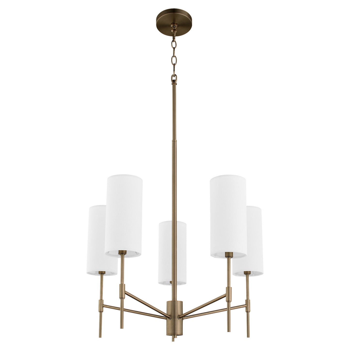 Quorum - 663-5-81 - Five Light Chandelier - Hamilton - Dark Brass