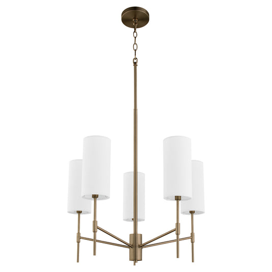 Quorum - 663-5-81 - Five Light Chandelier - Hamilton - Dark Brass