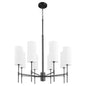 Quorum - 663-8-59 - Eight Light Chandelier - Hamilton - Matte Black