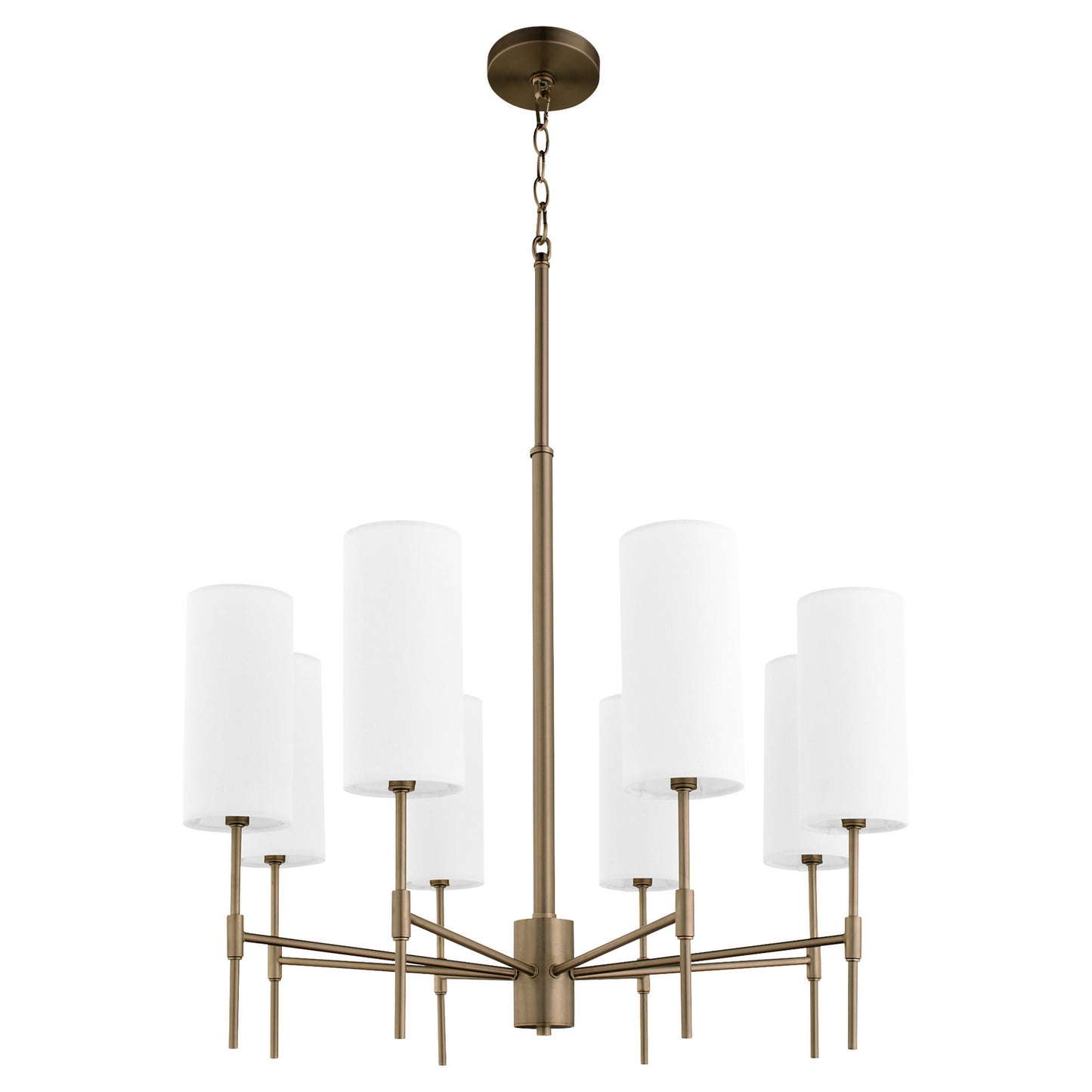 Quorum - 663-8-81 - Eight Light Chandelier - Hamilton - Dark Brass