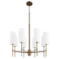 Quorum - 663-8-81 - Eight Light Chandelier - Hamilton - Dark Brass