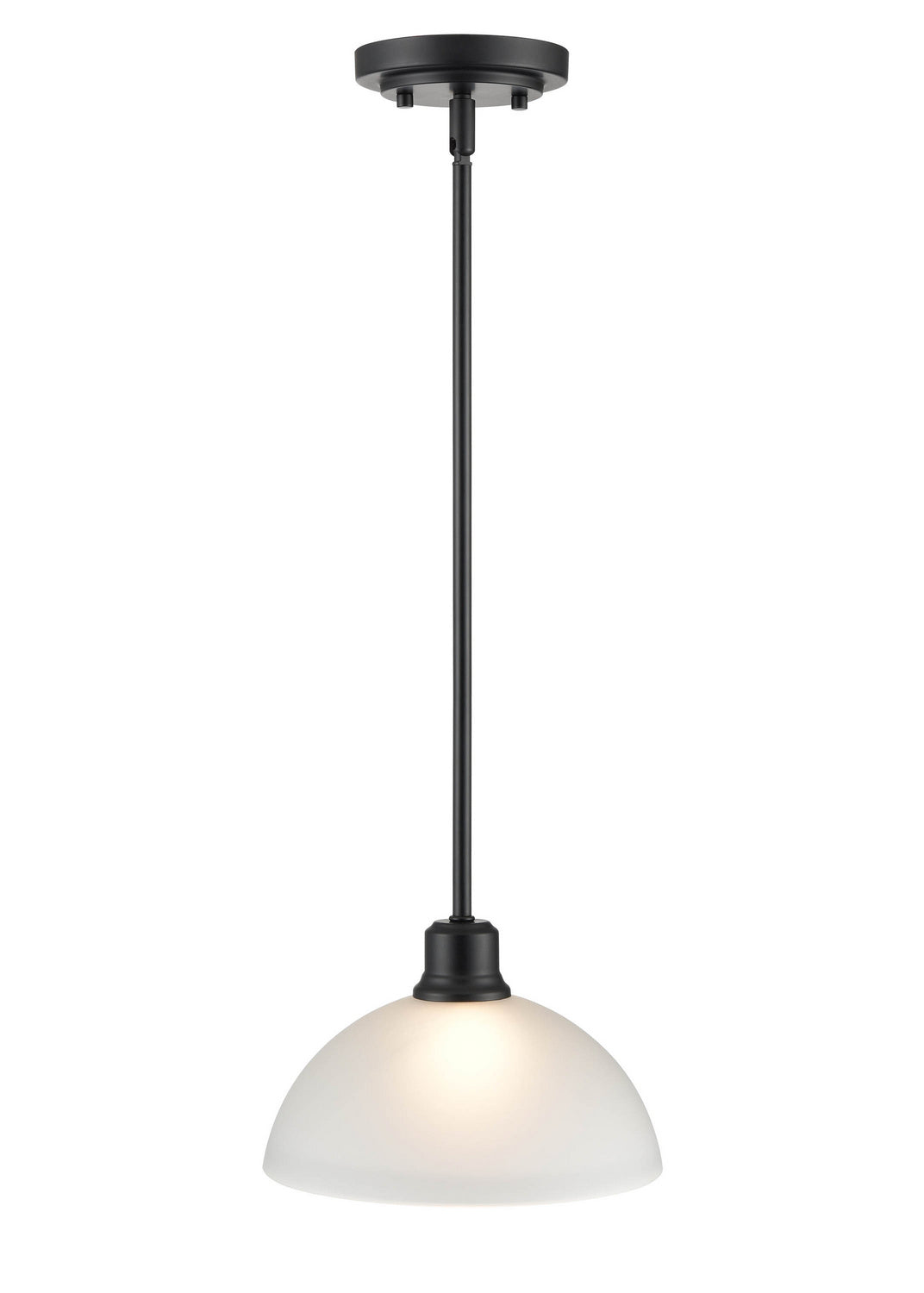 Millennium - 2811-MB - One Light Mini Pendant - Amberle - Matte Black