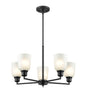 Millennium - 2815-MB - Five Light Chandelier - Amberle - Matte Black