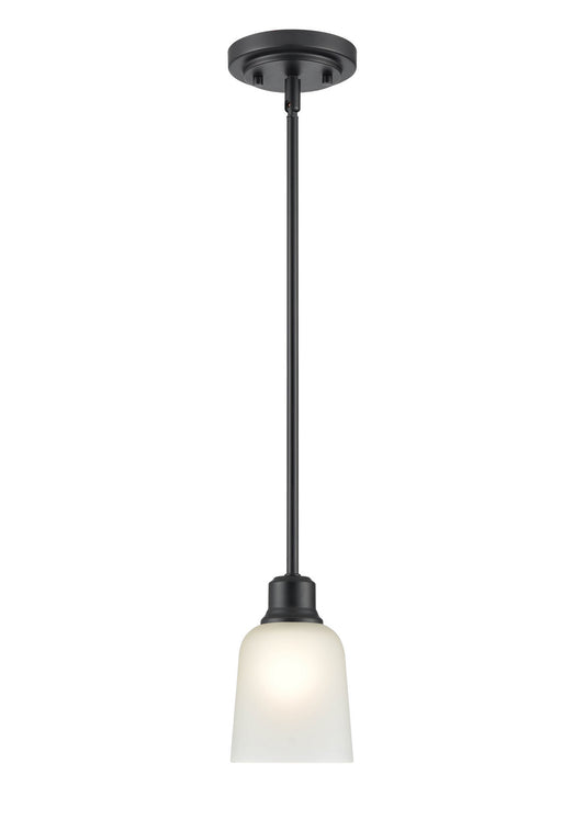 Millennium - 2821-MB - One Light Mini Pendant - Amberle - Matte Black