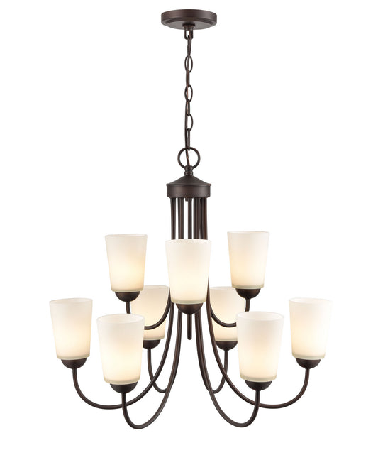 Millennium - 9809-RBZ - Nine Light Chandelier - Ivey Lake - Rubbed Bronze