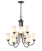 Millennium - 9809-RBZ - Nine Light Chandelier - Ivey Lake - Rubbed Bronze