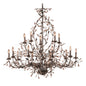 ELK Home - 8056/10+5 - 15 Light Chandelier - Circeo - Deep Rust