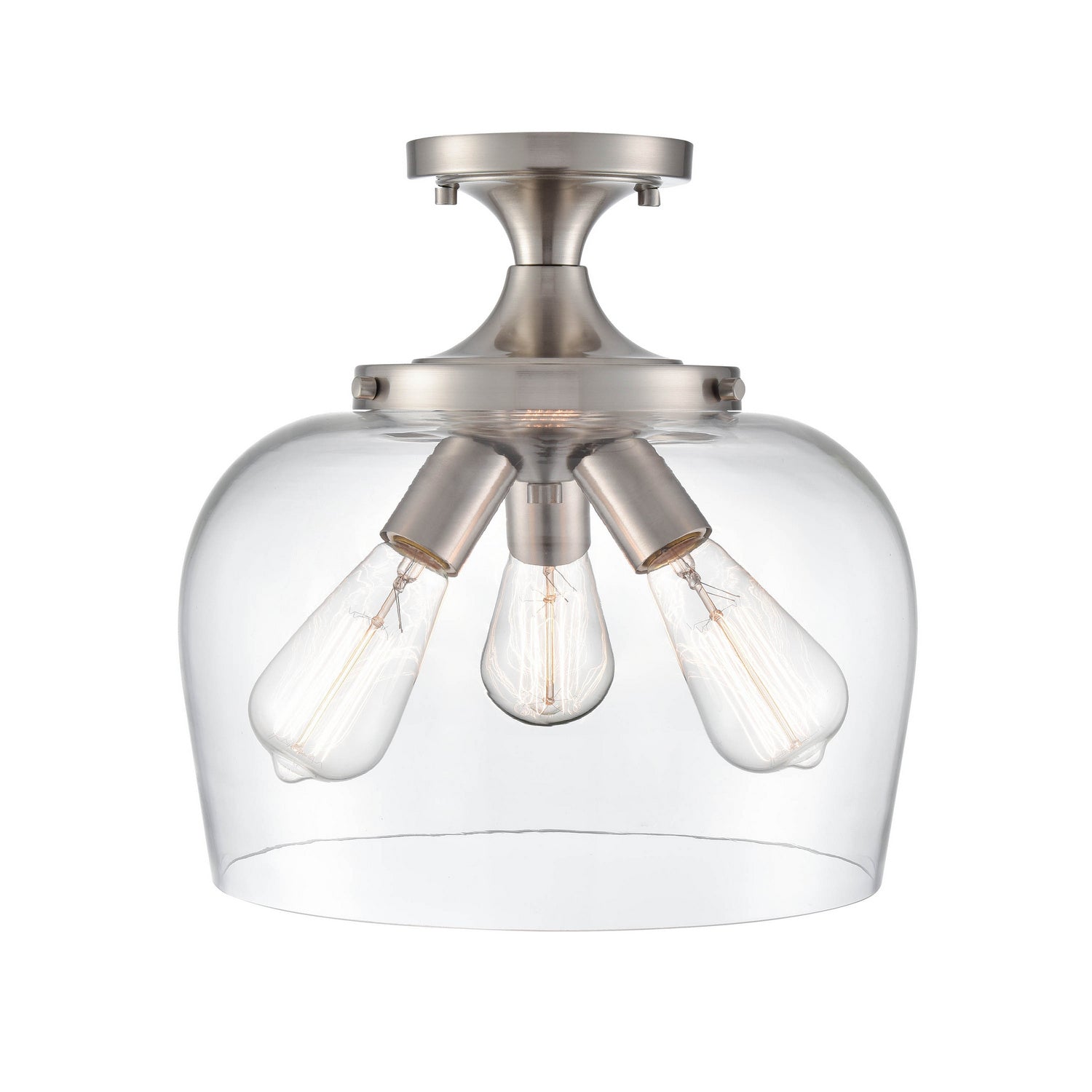 Millennium - 9713-BN - Three Light Semi-Flush Mount - Ashford - Brushed Nickel