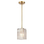 ELK Home - 67866/1 - One Light Mini Pendant - Ice Blocks - Satin Brass