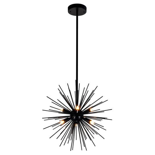 CWI Lighting - 1034P16-6-101 - Six Light Chandelier - Savannah - Black