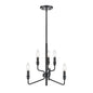 ELK Home - 81518/3+3 - Six Light Chandelier - Saginaw - Matte Black