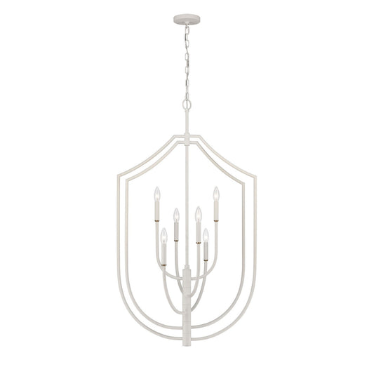 ELK Home - 82016/6 - Six Light Pendant - Continuance - White Coral