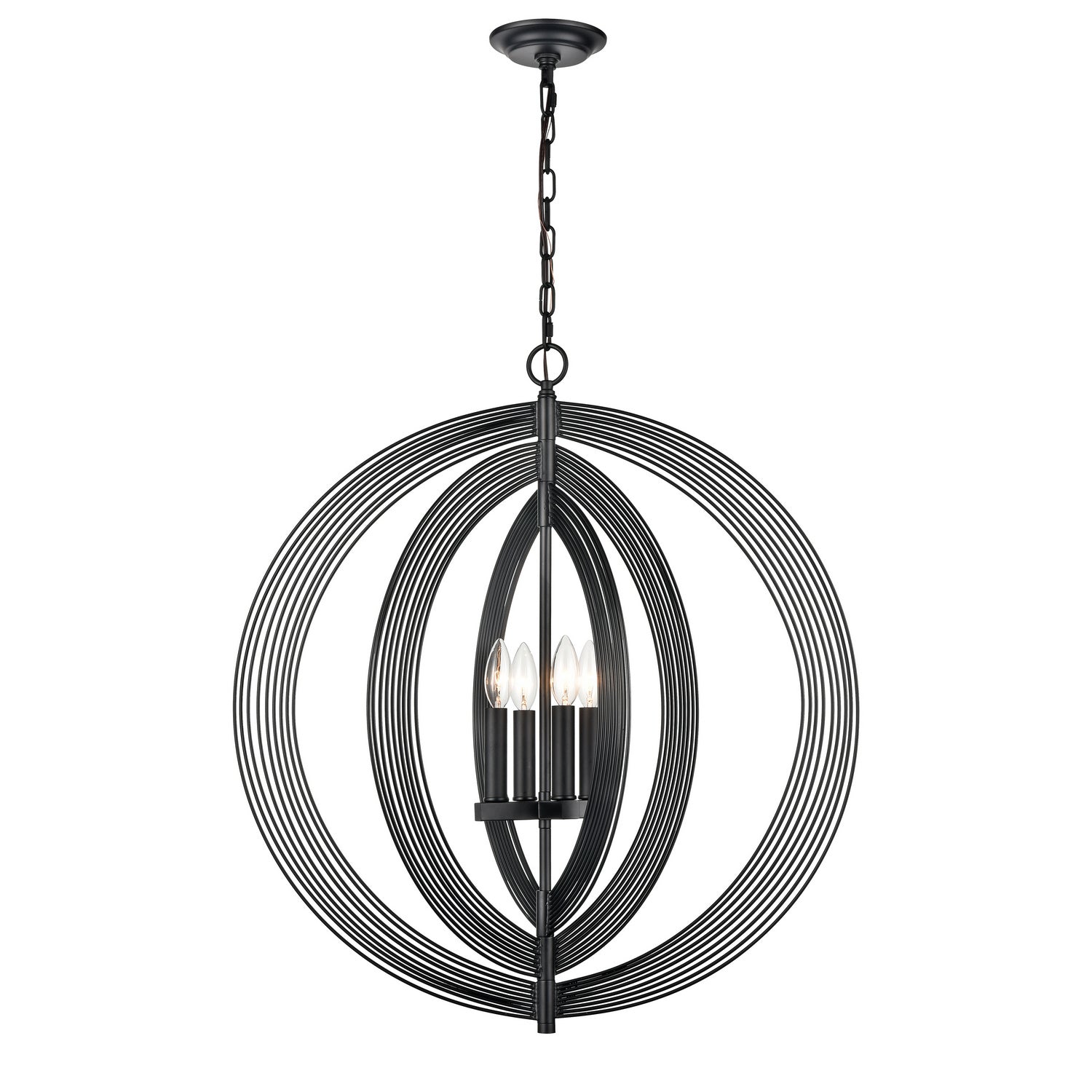 ELK Home - H0019-9622 - Four Light Pendant - Orme - Matte Black
