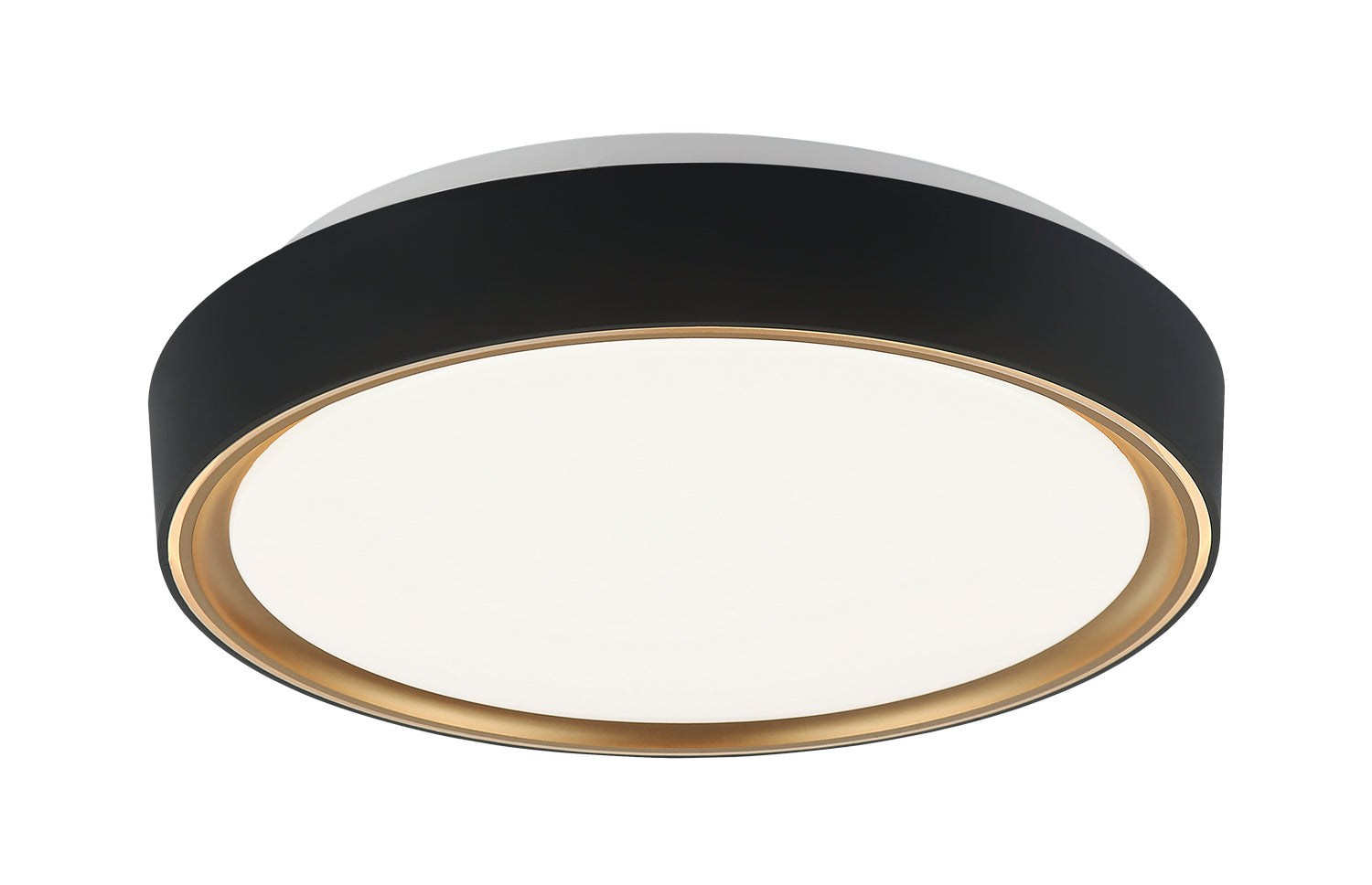 Matteo Lighting - M10601BKGL - LED Ceiling Mount - Alamus - Aged Gold Brass/Matte Black