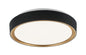 Matteo Lighting - M10601BKGL - LED Ceiling Mount - Alamus - Aged Gold Brass/Matte Black