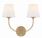 Crystorama - 2442-OP-VG - Two Light Wall Sconce - Sylvan - Vibrant Gold