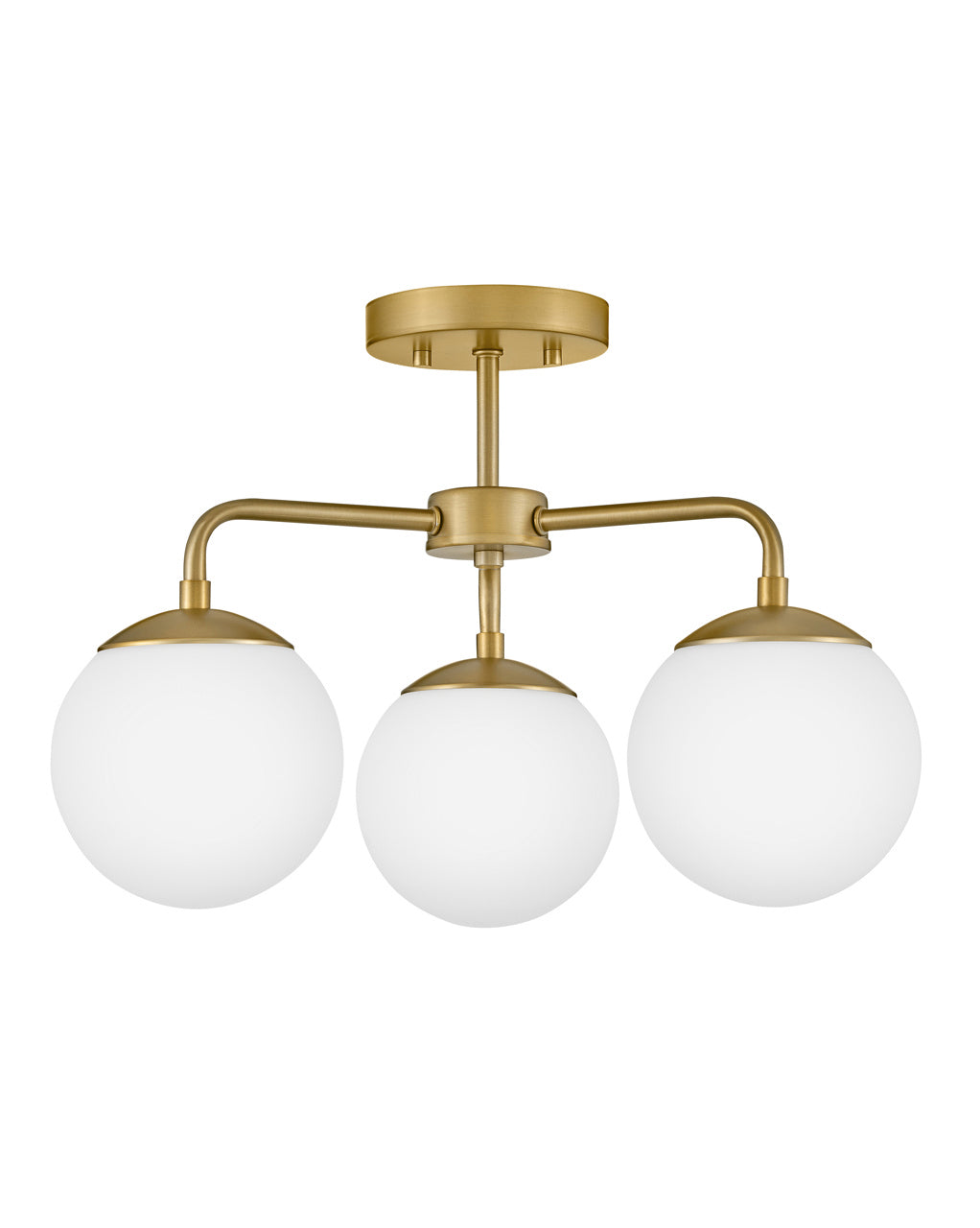 Lark - 84203LCB - LED Semi-Flush Mount - Julep - Lacquered Brass