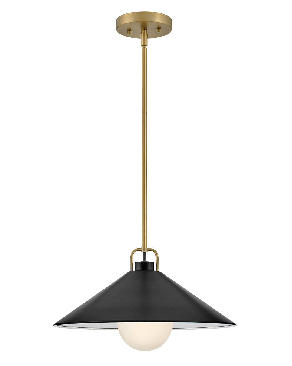 Lark - 84437LCB-BK - LED Pendant - Milo - Lacquered Brass