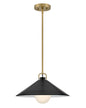 Lark - 84437LCB-BK - LED Pendant - Milo - Lacquered Brass