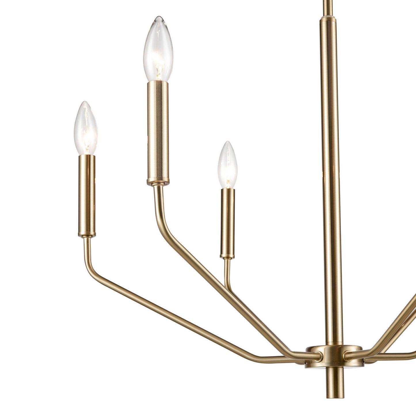 Millennium - 8166-MG - Six Light Chandelier - Laurell - Modern Gold