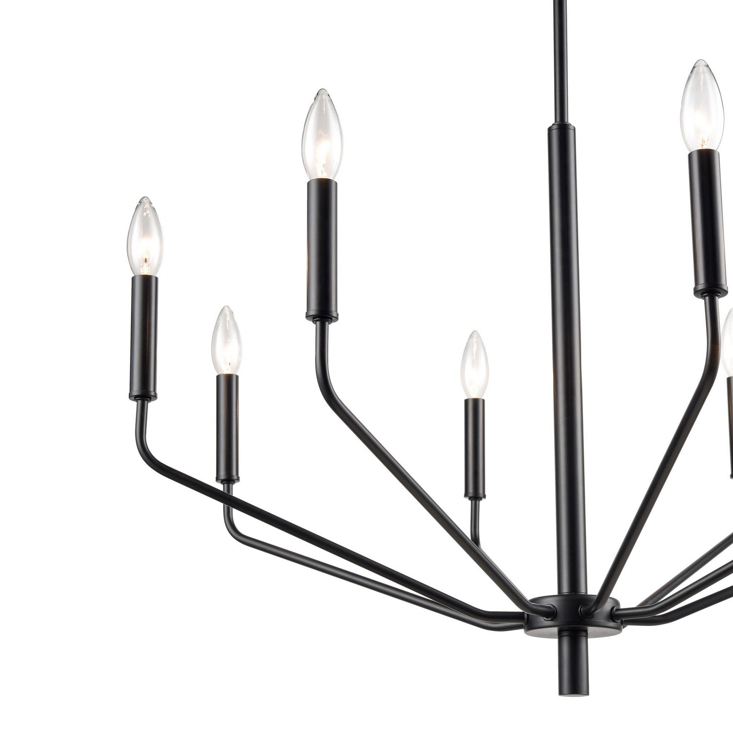 Millennium - 8168-MB - Eight Light Chandelier - Laurell - Matte Black