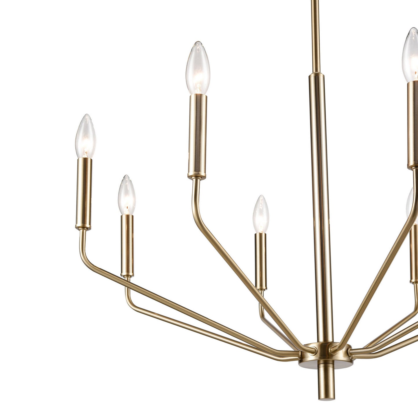 Millennium - 8168-MG - Eight Light Chandelier - Laurell - Modern Gold