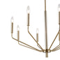 Millennium - 8168-MG - Eight Light Chandelier - Laurell - Modern Gold