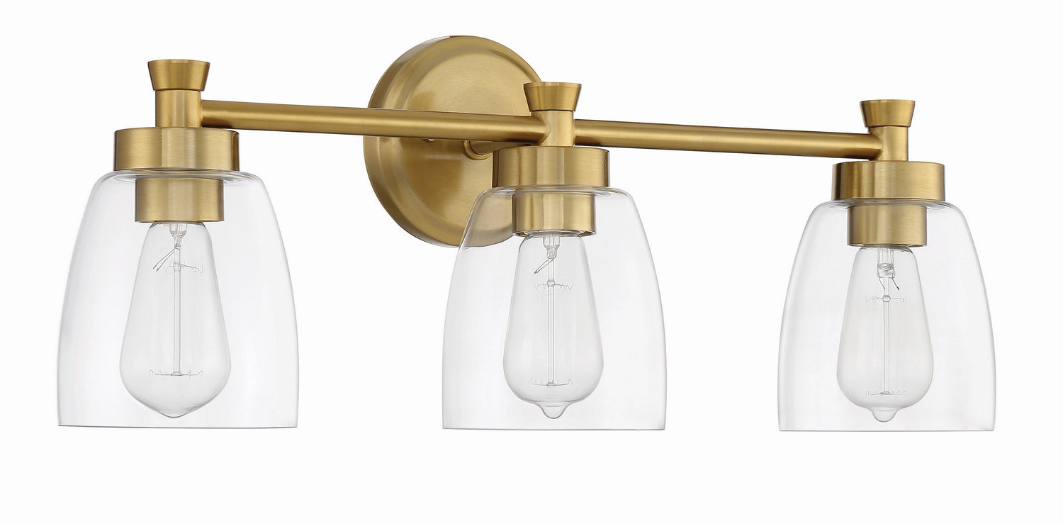 Craftmade - 12724SB3 - Three Light Vanity - Henning - Satin Brass