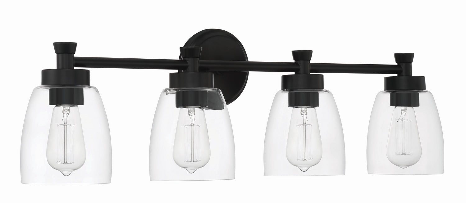 Craftmade - 12730FB4 - Four Light Vanity - Henning - Flat Black