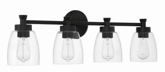 Craftmade - 12730FB4 - Four Light Vanity - Henning - Flat Black
