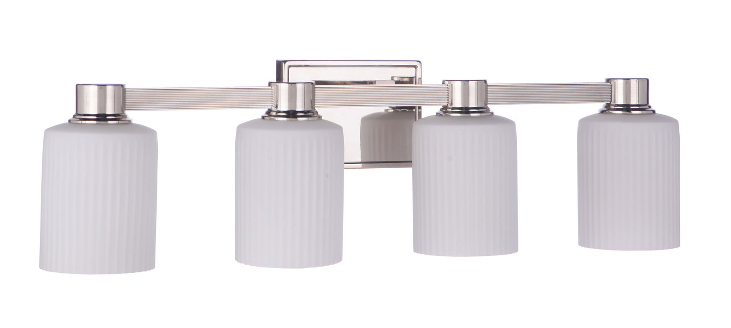 Craftmade - 12928PLN4 - Four Light Vanity - Bretton - Polished Nickel