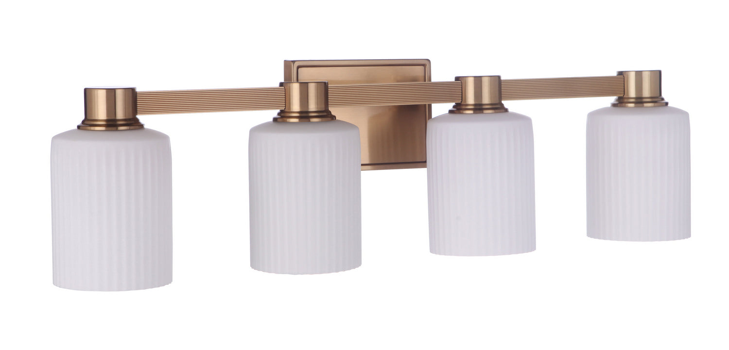 Craftmade - 12928SB4 - Four Light Vanity - Bretton - Satin Brass