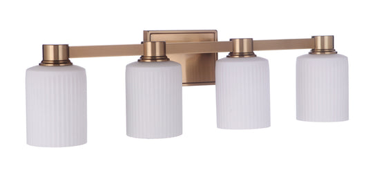 Craftmade - 12928SB4 - Four Light Vanity - Bretton - Satin Brass