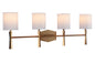 Craftmade - 16032SB4 - Four Light Vanity - Chatham - Satin Brass
