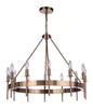 Craftmade - 54312-SB - 12 Light Chandelier - Larrson - Satin Brass