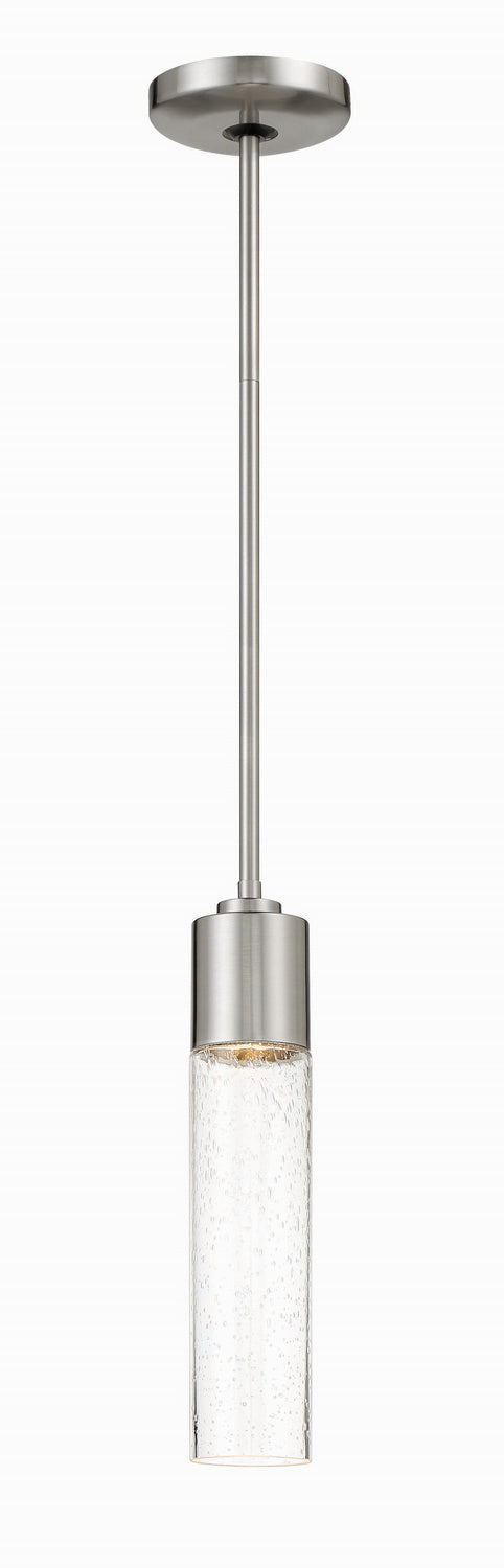 George Kovacs - P971-084 - One Light Mini Pendant - Light Rain - Brushed Nickel